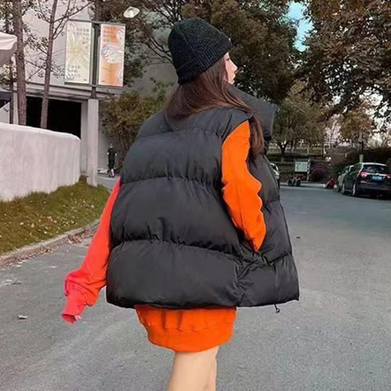 Женский пуховый жилет, легкая куртка без рукавов на молнии, теплая стеганая куртка на осень и зиму, повседневная верхняя одежда с карманами
