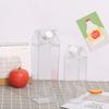 New Transparent Milk Cardboard Water Bottle Milk Juice Box Reusable Easy To Carry Suitable For Outdoor Sports Trave And Camping