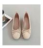 Ruiwan RIWA bow flat women's shoes paired with skirts and high heels