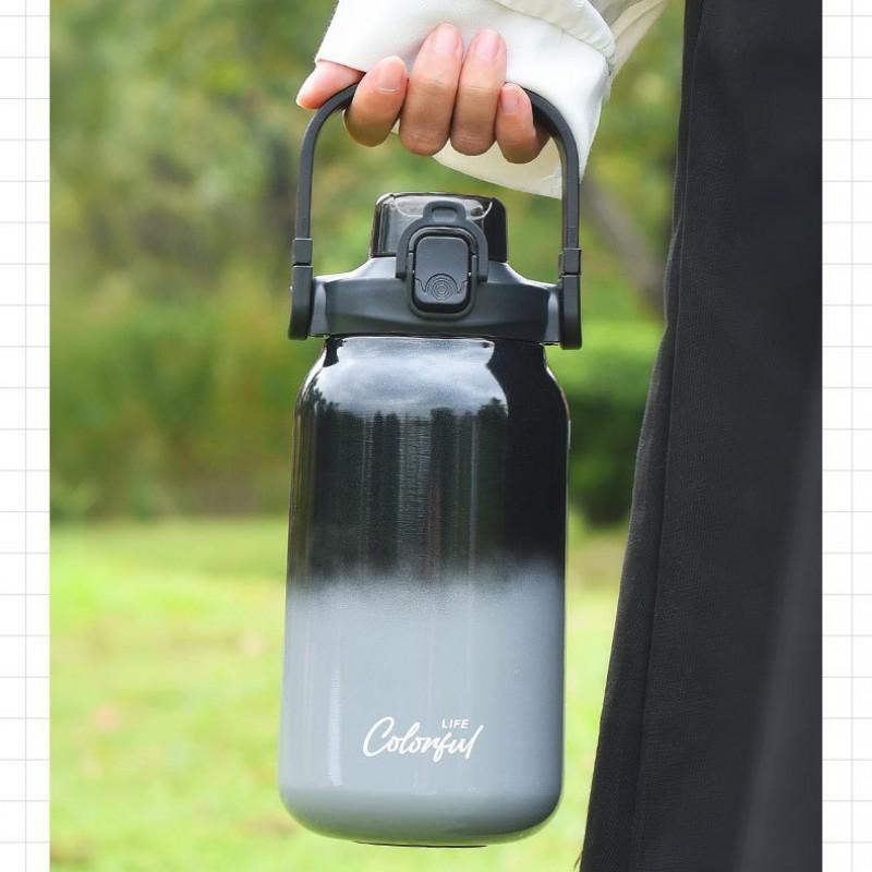 304 Stainless Steel Insulated Tumbler With Dual-Drink Lid Portable Gradient Water Bottle Students Men Women Office Travel