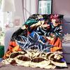Dragon Ball Anime Print Blanket Warm  Comfortable Flannel Blanket for Bedrooms, Sofas, Beds, Chairs, Picnics, Travel-LXR12