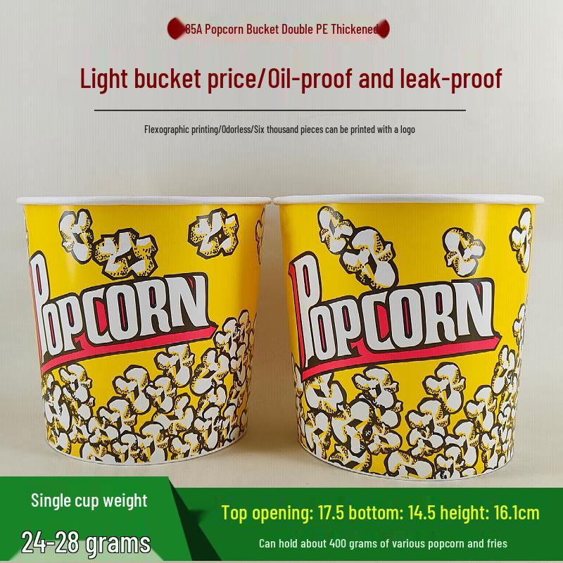 Commercial Disposable Popcorn Buckets & Cups
