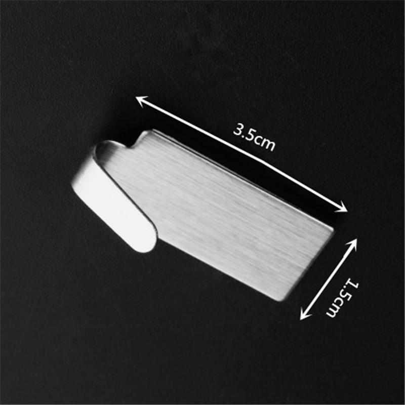 6 шт. Кухонная настенная дверная нержавеющая сталь Держатель-липучка Крючок Вешалка Крючки для ванной и кухни для подвешивания KTY