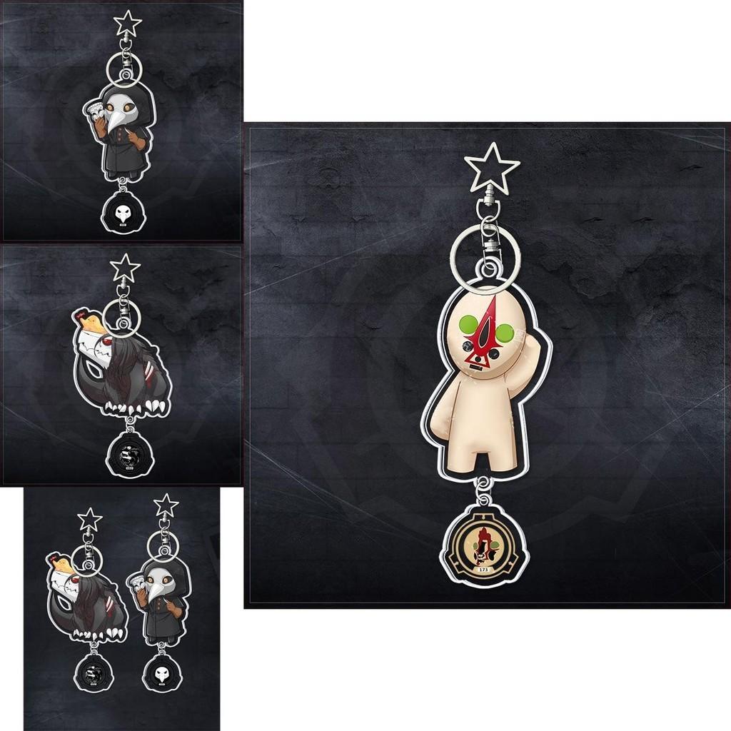 Акриловый брелок с логотипом Фонда SCP, подвеска на сумку, аксессуары в стиле чумного доктора, унисекс, стильный дизайн