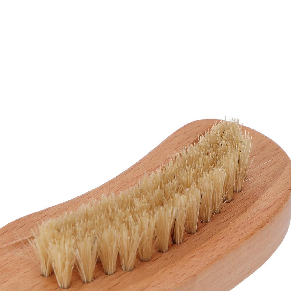 Dual-Sided Wide & Narrow Bristle Cuticle Cleaning Brush Daily Hand And Foot Nail Care