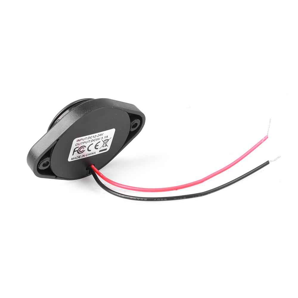 12-24 В 3,1 А двойной USB адаптер для автомобильного зарядного устройства, водонепроницаемая розетка для зарядки автомобиля, лодки, мотоцикла, кемпера, каравана