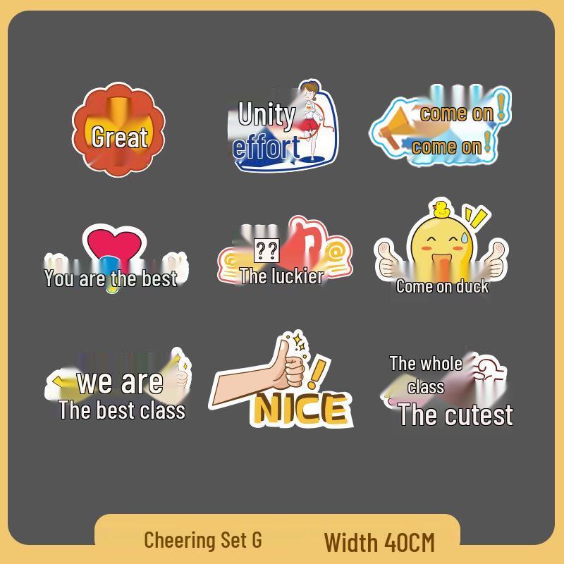 Custom Cheer Signs & Pom-Poms for Sports Events & Team Photos