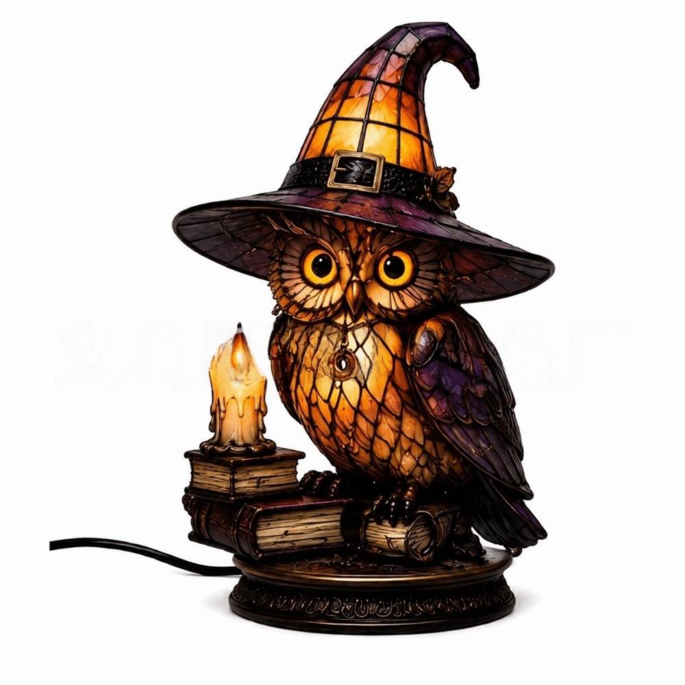 Home Decoration Halloween Lamp Cat Bird Desktop Lights Home Ornaments Night Light Bedside