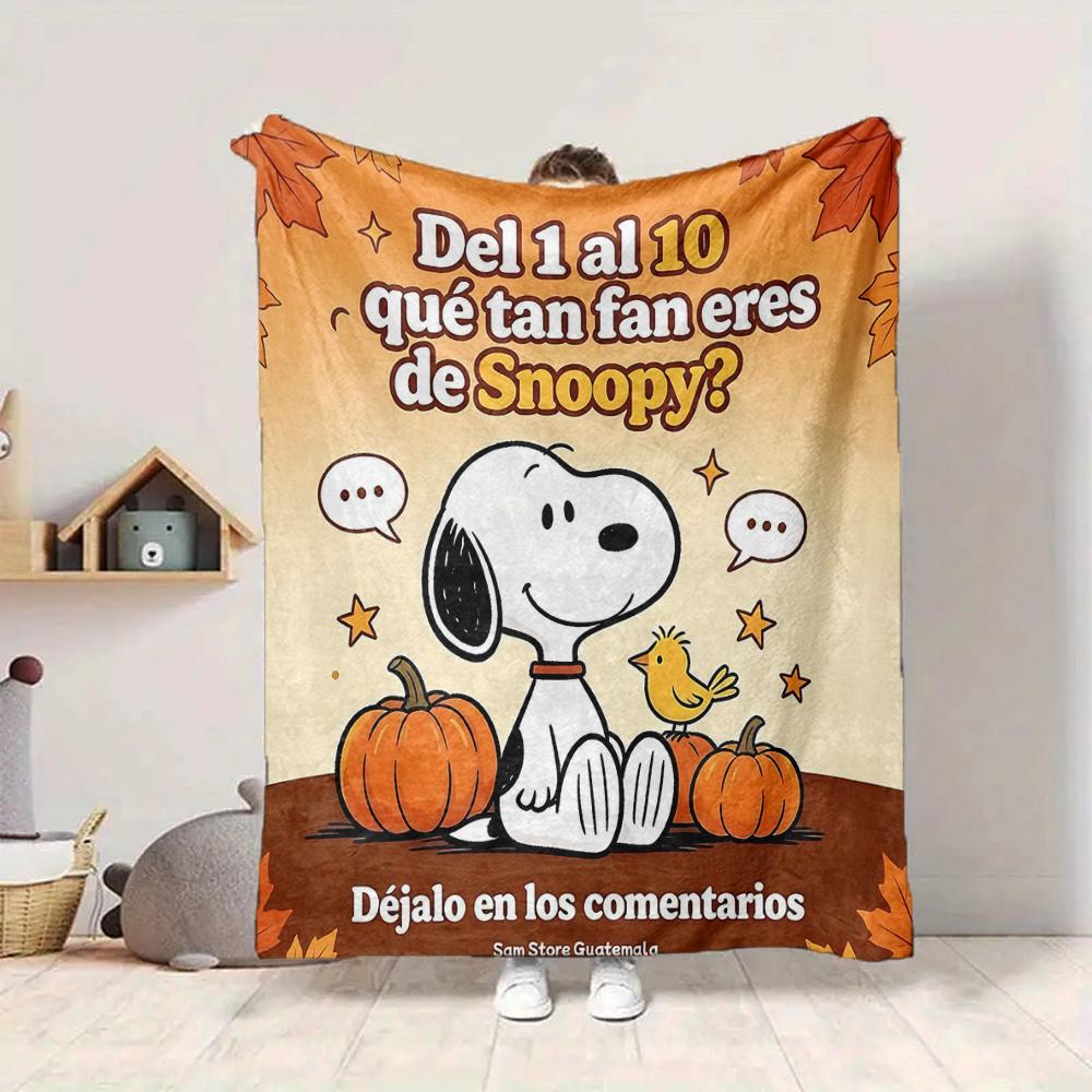 1Pc Snoopy Halloween Mummy Night Blanket Soft And Comfortable Casual Warm Camping Travel Christmas Halloween Gift M91796