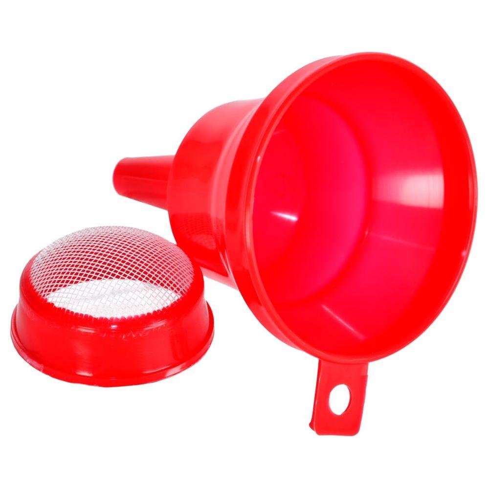 Orion Plastic Kitchen Funnel with Removable Strainer and Handle 11.5 cm