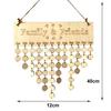 Family&Friends Hanging Calendar Wooden Board Birthday Reminder Plaque Home Decor