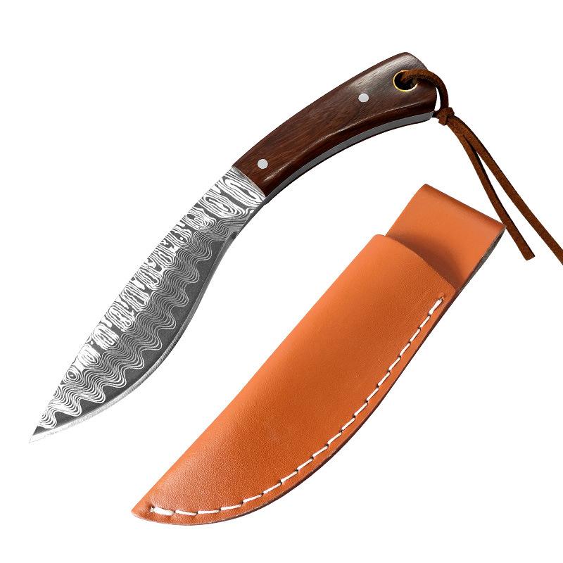 Нож для обвалки с дамасским узором, кованый кухонный нож из нержавеющей стали, нож для фруктов, нож для мяса, нож-измельчитель, резак