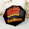 Galatasaray1 Customized Name Umbrella Outdoor Automatic Umbrella Retractable Design with 8-Rib Durability Durable Plastic Iron