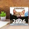 2026 Wall Calendar 2026 Jan. Dec. 2026 12 Monthly Planner with Funny Cat Images Spiral-Bound Wall Hanging Calendar for Cat Lovers