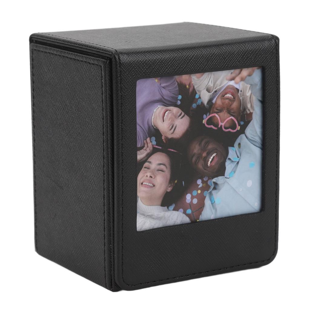 Коробка для хранения фотографий Многоцелевая Большая вместимость Магнитная крышка Застежка ПВХ Контейнер для хранения фотографий для Банка фотографий SQ