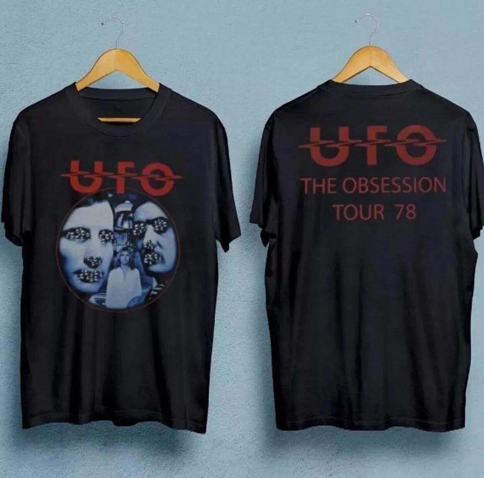 Men's and Women's T-shirts Vintage UFO The Obsession Tour Men T-shirt 2 Side T Shirt QR8500
