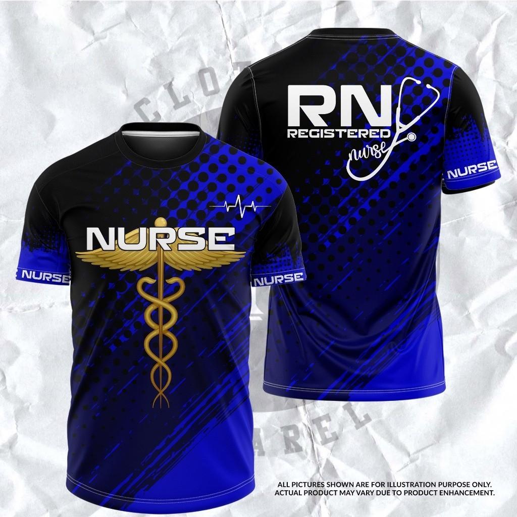 Рубашка Nurse Jersey Dryfit - полностью сублимированная рубашка, мужская и женская униформа