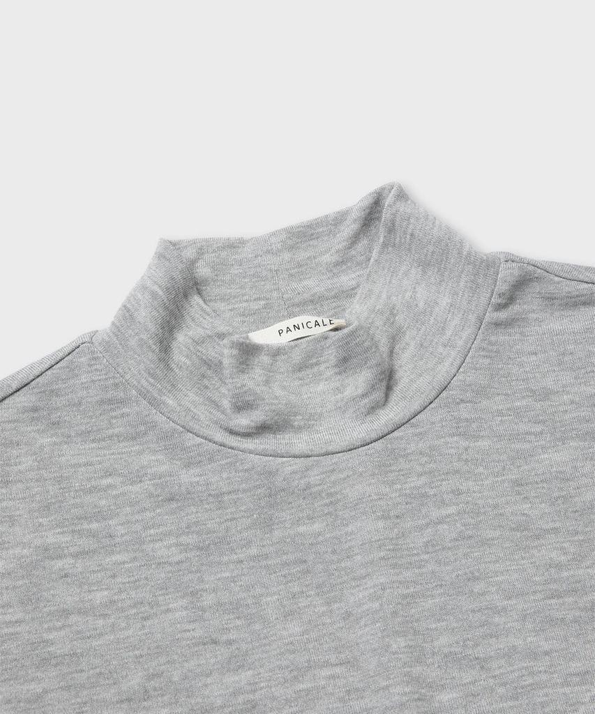 PANICALE Slim Fit Embroidered Turtleneck T-Shirt [2 Colors]