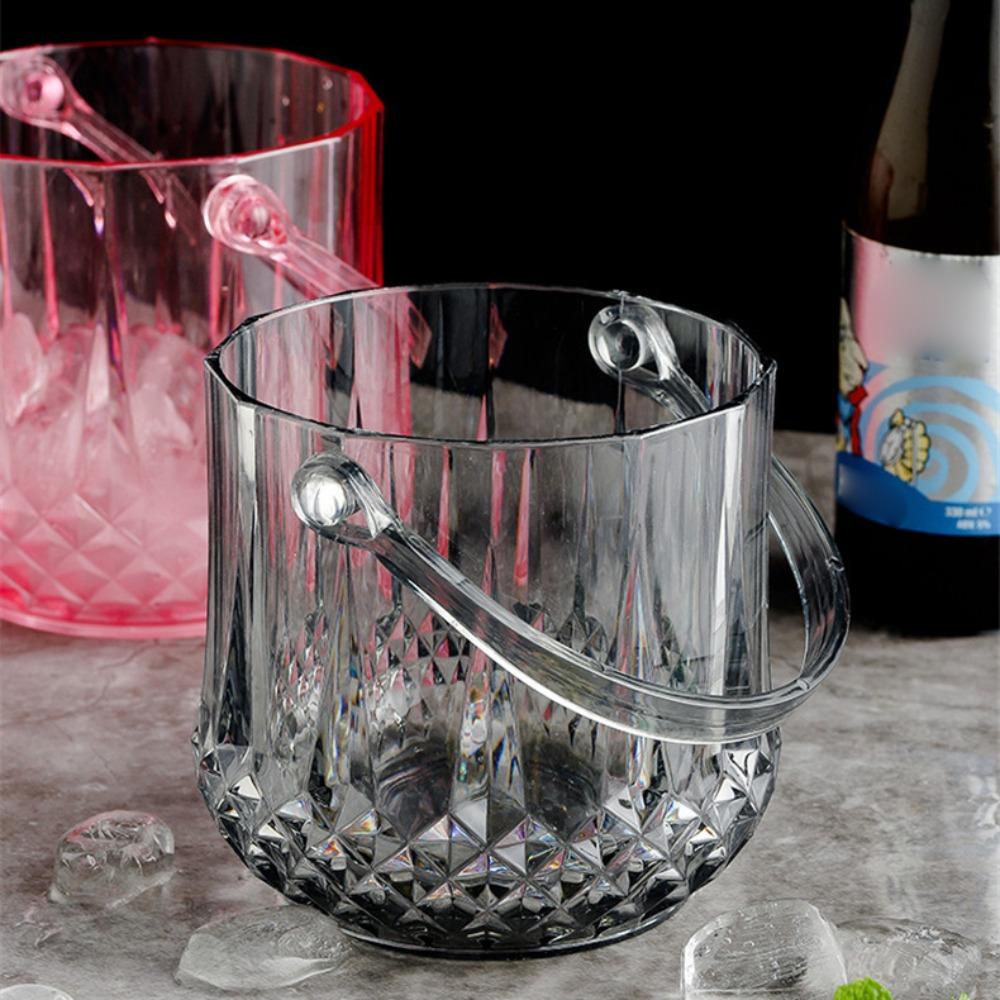 Detachable Handle Ice Bucket Plastic Champagne Bucket Portable Beer Barrel