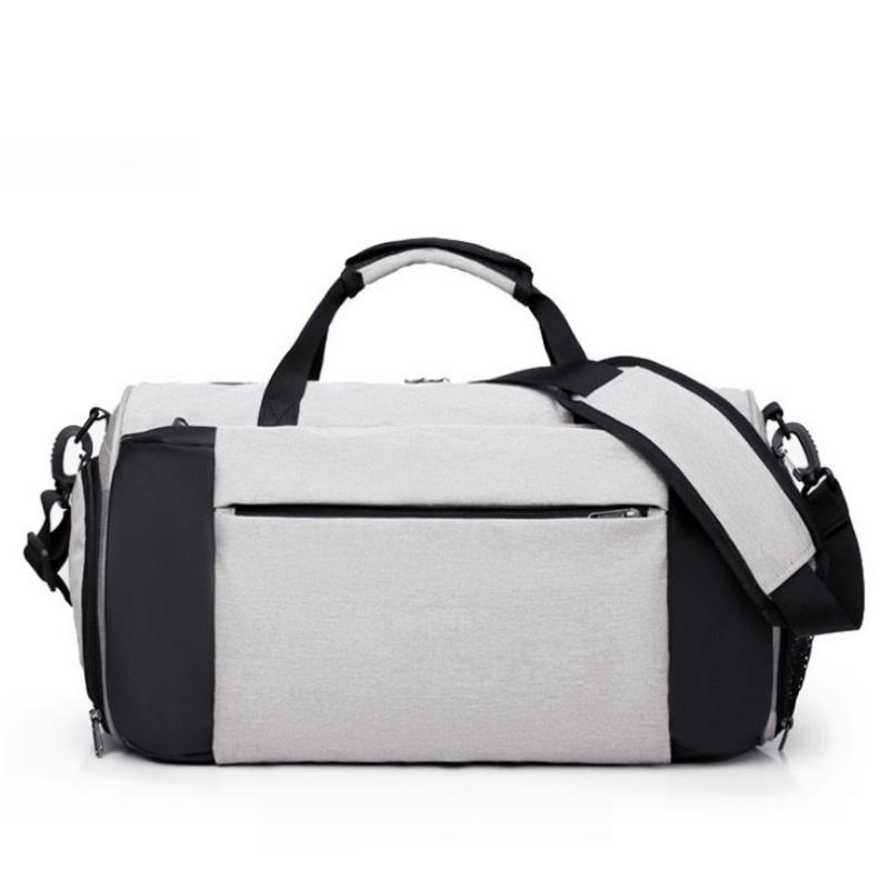 Модная портативная спортивная дорожная сумка на открытом воздухе. Практичная независимая сумка для обуви. Дорожная сумка. Разделительная сумка для сухого и влажного багажа. Цилиндрический туристический бизнес-пакет.