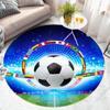 Коврик для гостиной, коврик для компьютерного стула, напольный коврик, ковер с мячом, футбольный баскетбольный детский коврик для спальни, декор комнаты для мальчиков, футбольные круглые коврики
