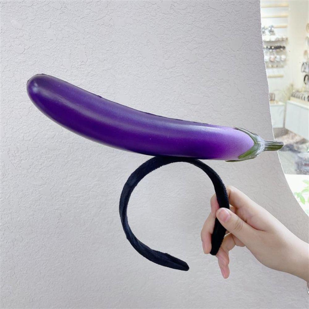 Морковная повязка на голову, овощной обруч для волос, мультяшные забавные резинки для волос, новые фруктовые повязки на голову