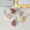 Simulation Cookies Cute Keychain Fun Food Game Pendant Cheese Biscuit Modeling Bag Accessory DIY Cute Lanyard Keyring