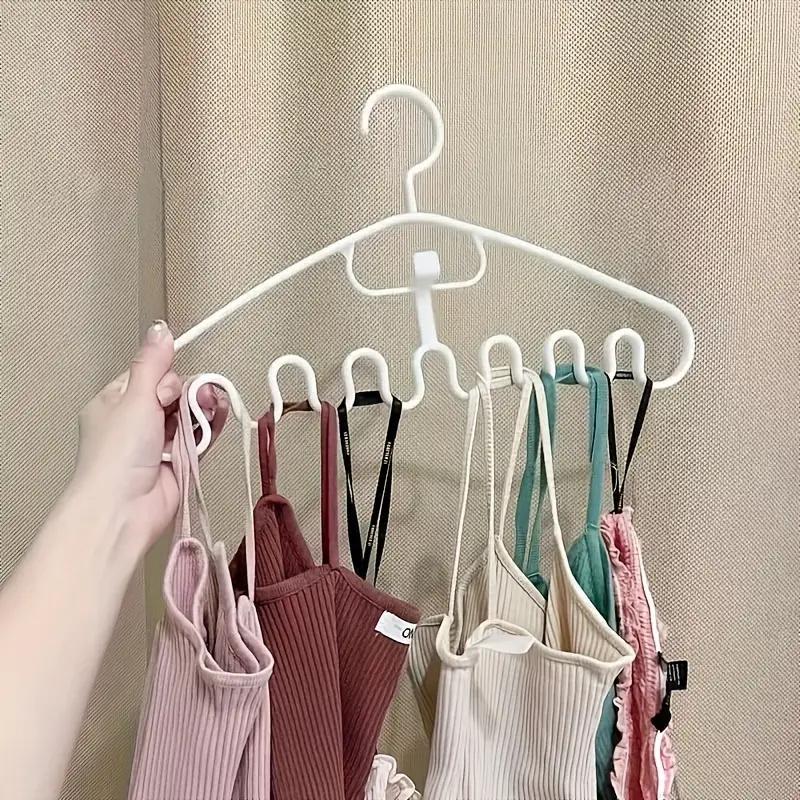 1pcs Stainless Steel Wave Shape Hanger Vest Ties Non Slip Bra Lingerie Slot Hanging Hook for Tank Top Wavy Clothes Hanger Holder
