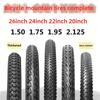 Утолщенная велосипедная покрышка 20/22/24/26 дюймов X1.50/1.75/1.95/2.125 Наружная покрышка 1 3/8 Высококачественные велосипедные покрышки для шоссейных и горных велосипедов