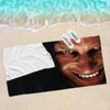 A-Aphex Twin Микрофибра С принтом Пляжное полотенце Альпинизм Йога Пляж Плавание Бег Впитывающее Мягкое полотенце