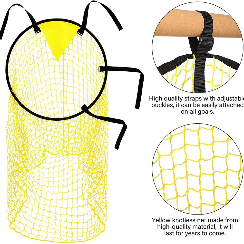 1шт футбольная сетка для ворот, легко прикрепляемое футбольное тренировочное оборудование для стрельбы, складные футбольные верхние корзины для детей и взрослых
