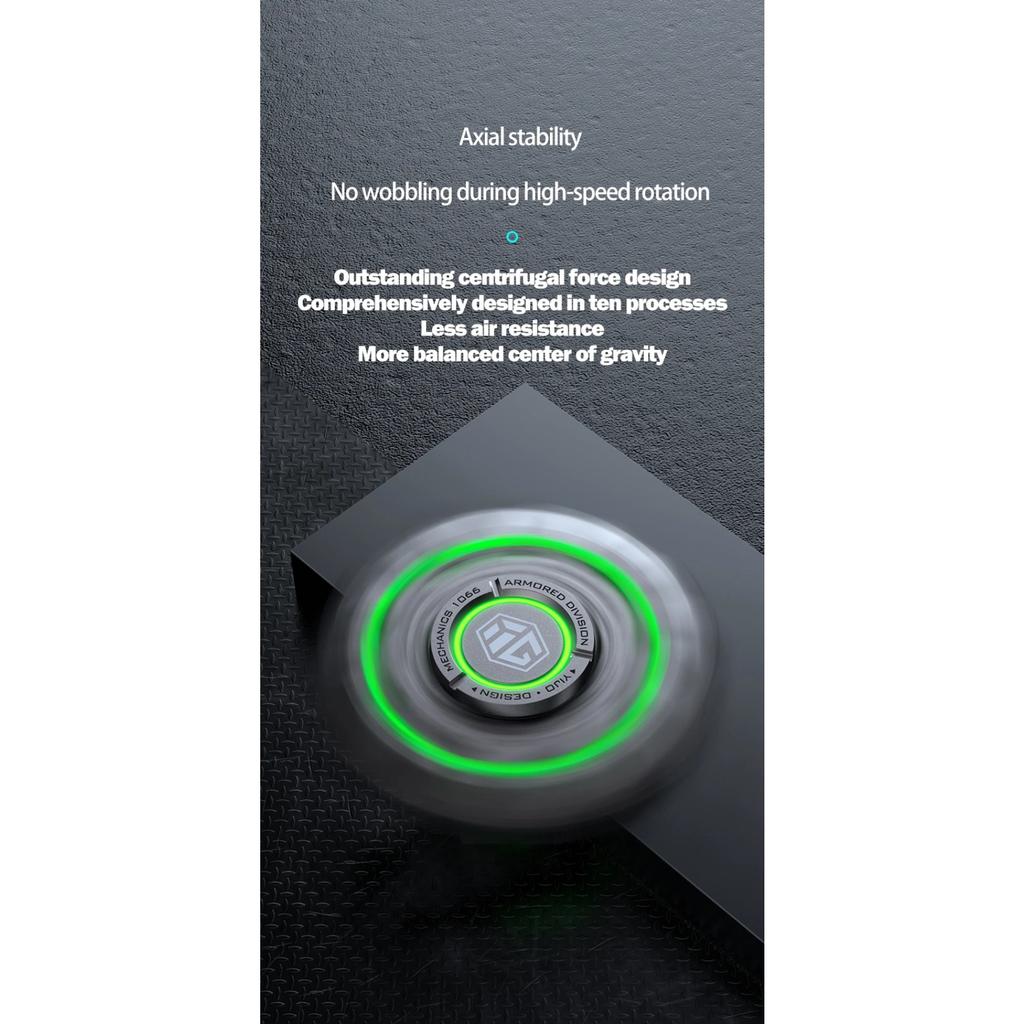 Светящийся ручной спиннер из сплава, полностью металлический гироскоп, фиджет-спиннер для кончиков пальцев для снятия стресса у взрослых, настольные EDC-игрушки, подарки