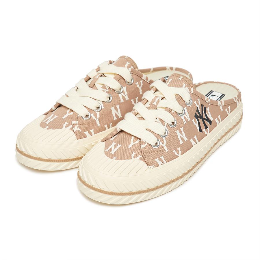 MLB Playball Mule Monogram Ny D.beige 