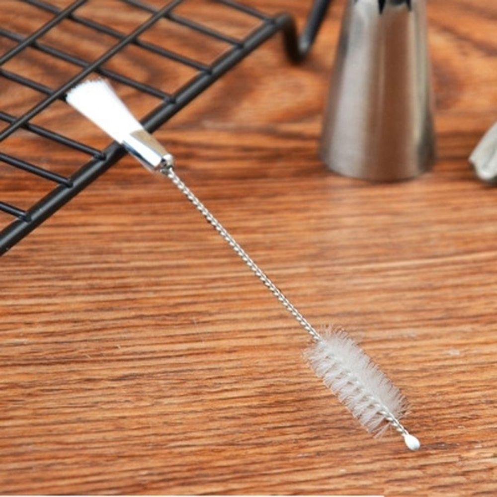 Cupcake Piping Pastry Double head Cake Decorating Tip Cleaning Brush Icing Nozzles Stainless Steel