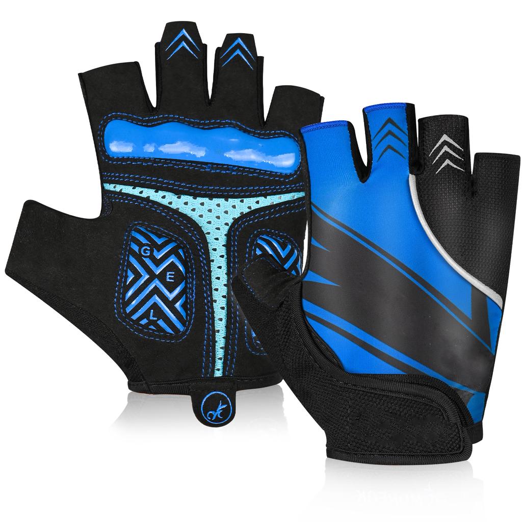 Велоперчатки с полупальцами MTB Велосипедные перчатки 5 мм Гелевые вставки Амортизирующие Перчатки для горного велосипеда Шоссейного велосипеда для мужчин и женщин