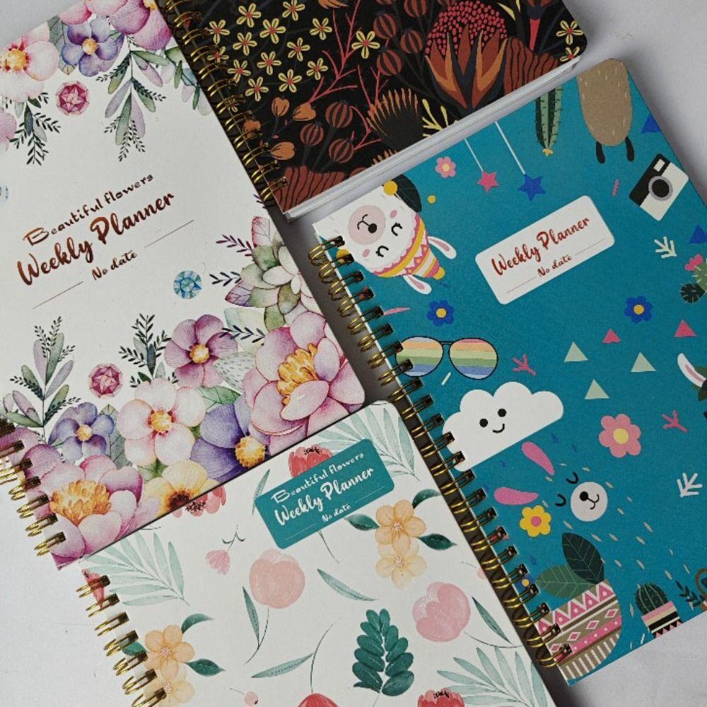 Еженедельник без даты А5 Блокнот на спирали Портативный еженедельник Офис