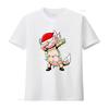 Axolotl Dabbing As Christmas T Shirt Vintage Washed Casual Homme Comfortable Breathable Top For Everyday Wear Designer Clothes