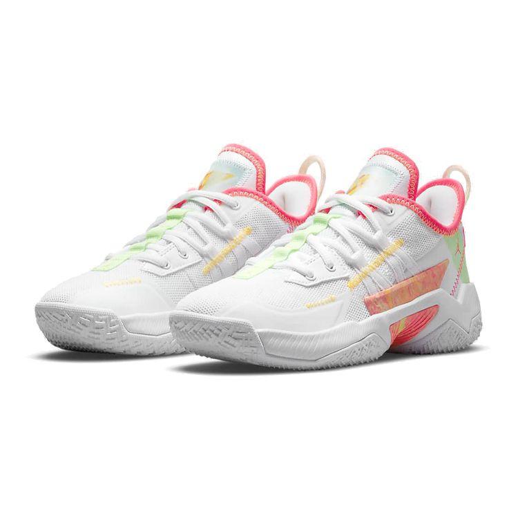 Кроссовки Air Jordan One Take 2 GS Summertime Fresh для детей Белый Лаймовый-блеск Цитрусовый-импульс CZ0840-163