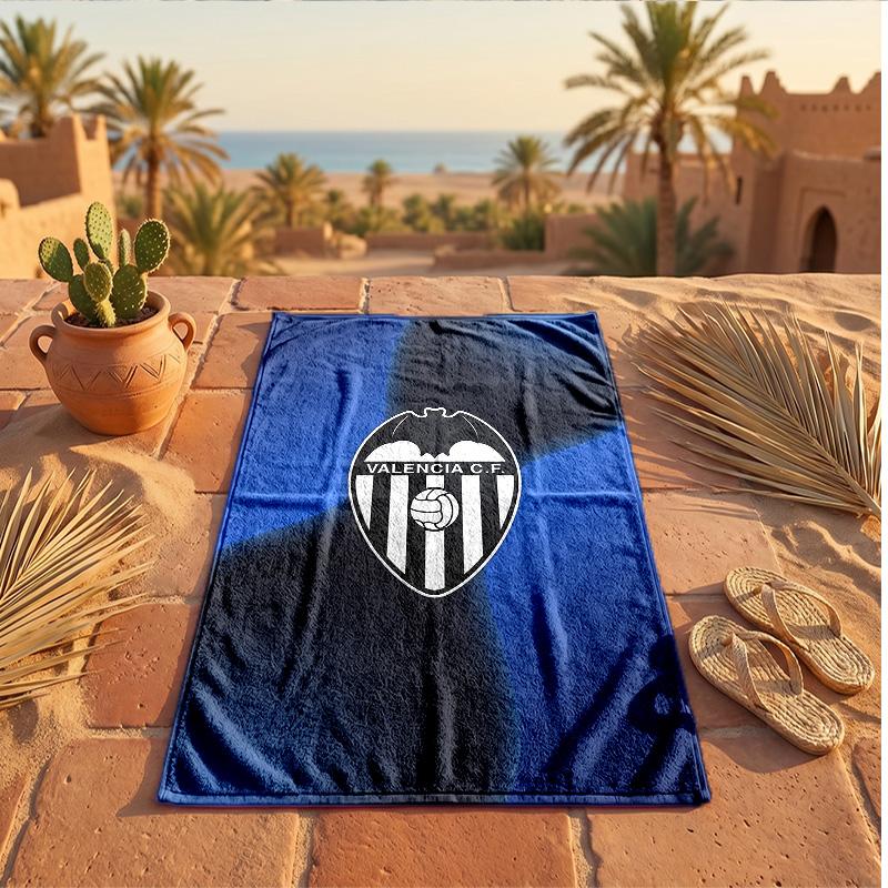 Valencia FC Print Microfiber Beach Towel Quick Dry Absorbent Large Towel For Beach Swimming Travel