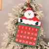 Lobby Decorations  Non-woven Fabric Santa Claus Countdown Xmas Decor  Christmas Advent Calendar