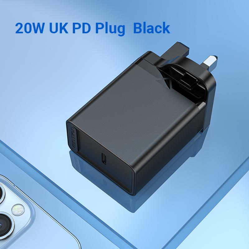 Vention PD 20W USB Charger Quick Charge 4.0 3.0 USB Type C Fast Charger for iPhone 13 12 Xs Xiaomi Phone QC4.0 QC3.0 PD Charger