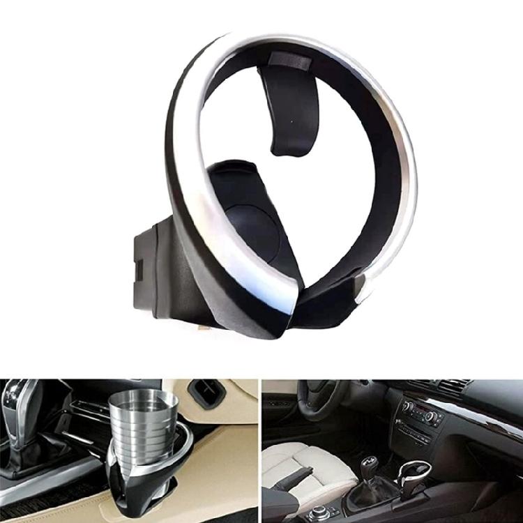 ABS Console Drink Slot Part for E81 E82 E87 E88 E90 E91 E92 E93 and X1 E84, Black Silver Interior Cup Insert 51160443082 51169144632