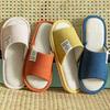 Unisex Cotton Linen Indoor Slippers - Non-Slip, All-Season Comfort for Couples