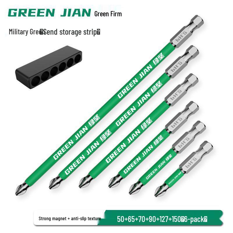 Набор магнитных электрических отверток высокой прочности с ударными удлиненными битами