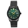 Стандартные аналоговые кварцевые мужские часы из нержавеющей стали с ионным покрытием и зеленым циферблатом MTP-VD03B-3A