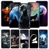 Мягкий ТПУ чехол для Realme C67 C63 C55 C53 C25 C21 10 11 12 13 GT 2 3 5 Pro Plus 5G Ударопрочный чехол для телефона Луна Воющий Волк Capas