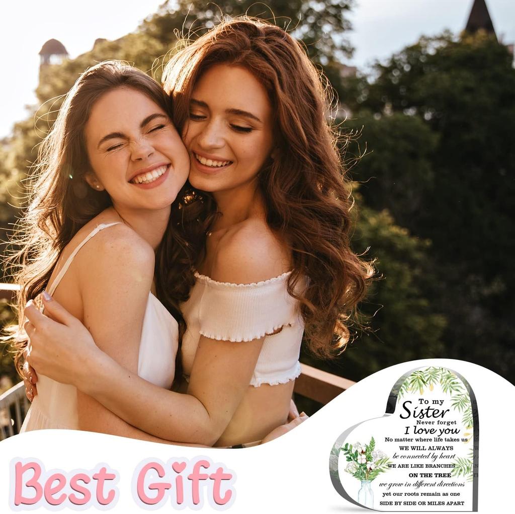 Сувенир «Сердце сестры» - Значимый подарок-пресс-папье на день рождения от брата или сестры