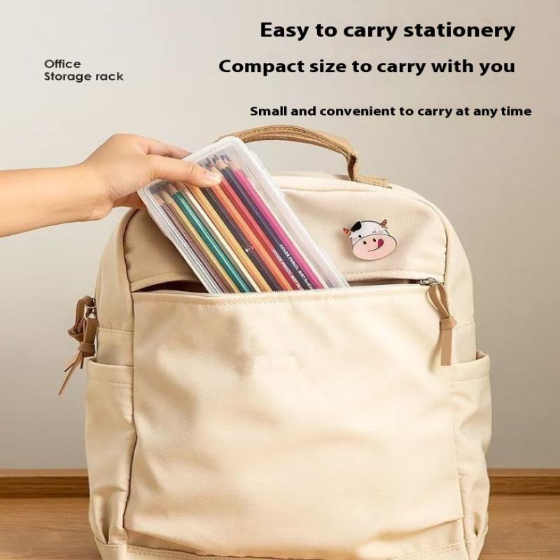 1/4 шт. Большие прозрачные пластиковые коробки для хранения с откидными крышками, идеально подходят для ювелирных украшений, домашних принадлежностей и организации офиса