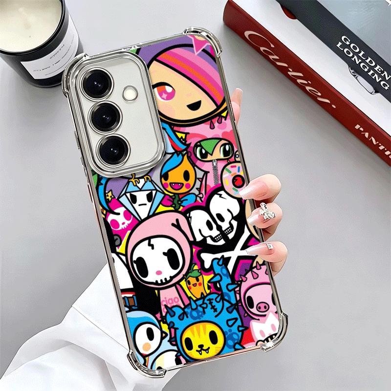 Япония T-Tokidokis Арт Мягкий Чехол Для Телефона Для Samsung A17 A27 A07 A37 A57 A16 A56 A15 A55 A14 A54 A13 A53 A26 A36 A25 A35 A24 A34 A2