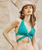 Купальник Бикини натуральный, но упругий Ап зеленый [Sanai Paradise] комплект, [Натуральный бюстгальтер], бикини без косточек, 55-53-4-1659,